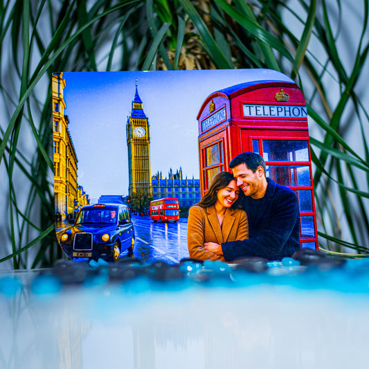 Персонализирана алуминиева картина Chromaluxe по снимка – фото панел с ярки цветове и гланцов ефект, подходящ за подарък или декорация