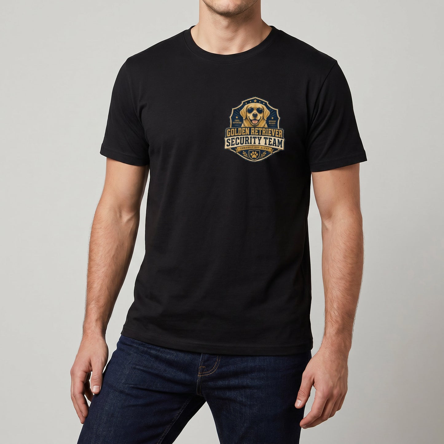 Golden Retriever Security Team Badge