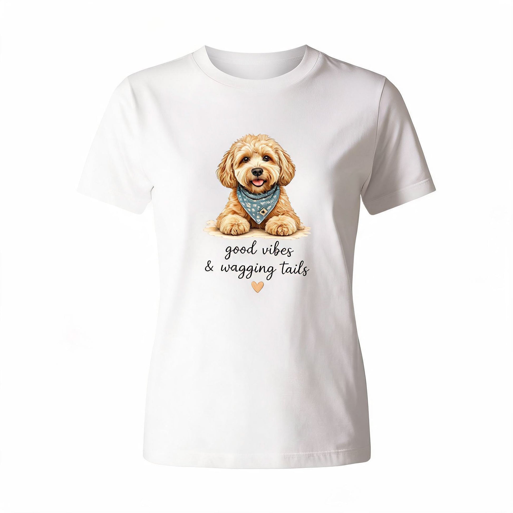 Good Vibes And Wagging Tales - White Background