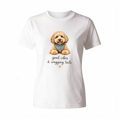 Good Vibes And Wagging Tales - White Background