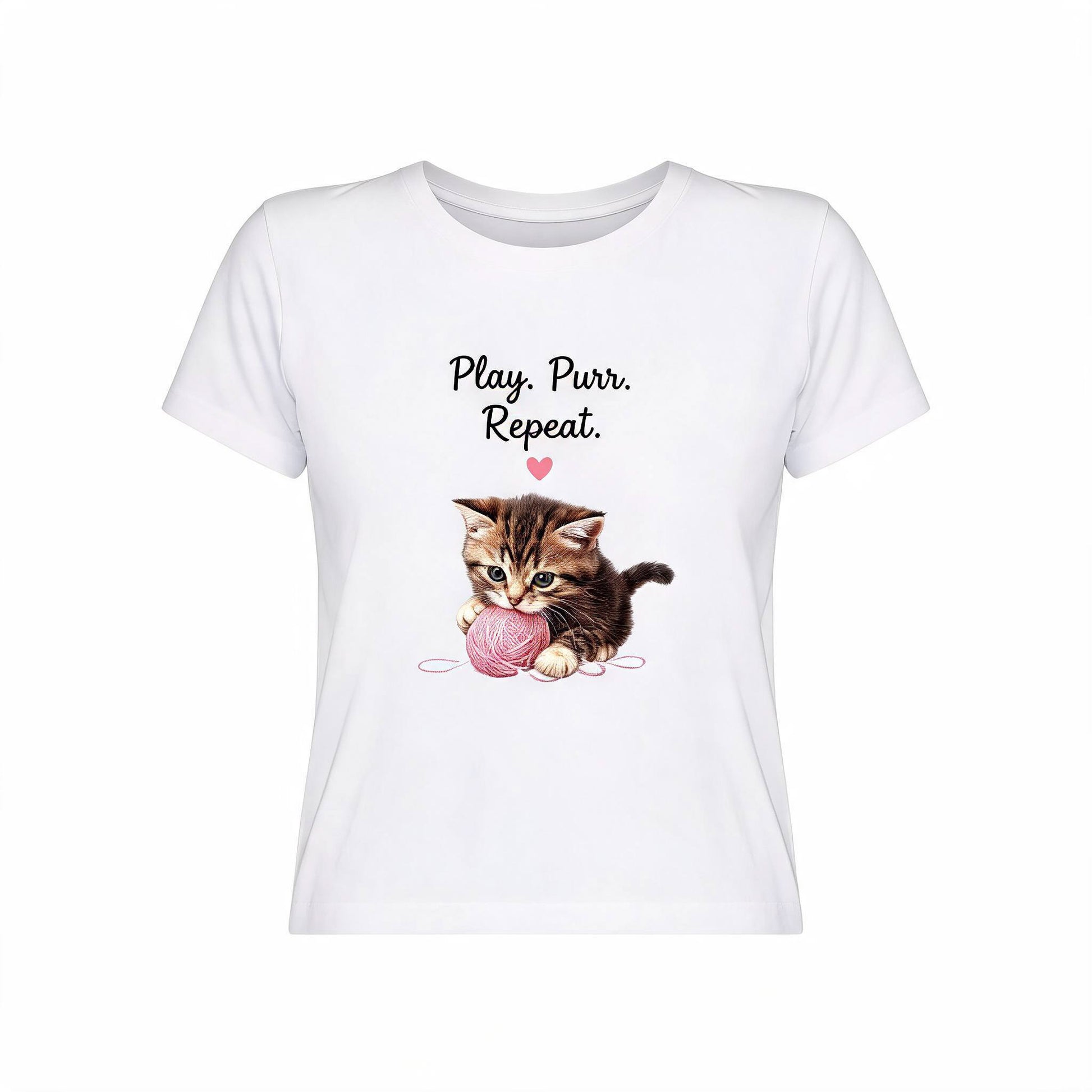 Play Purr Repeat - White Background