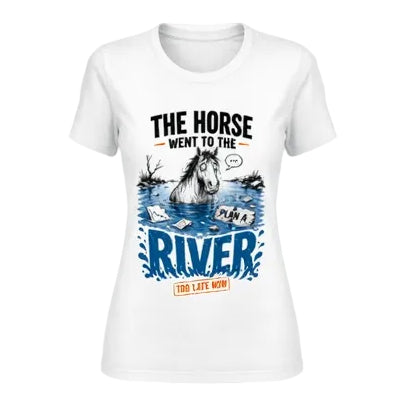 the horse went to the river - woman