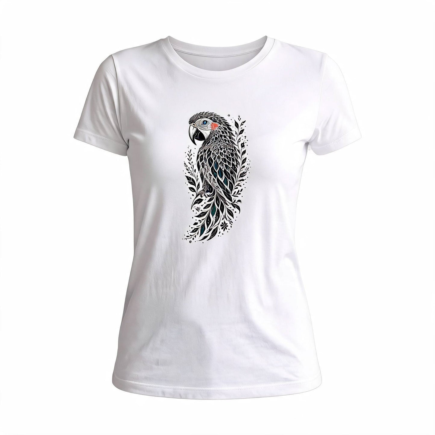 Wild Parrot - White Background
