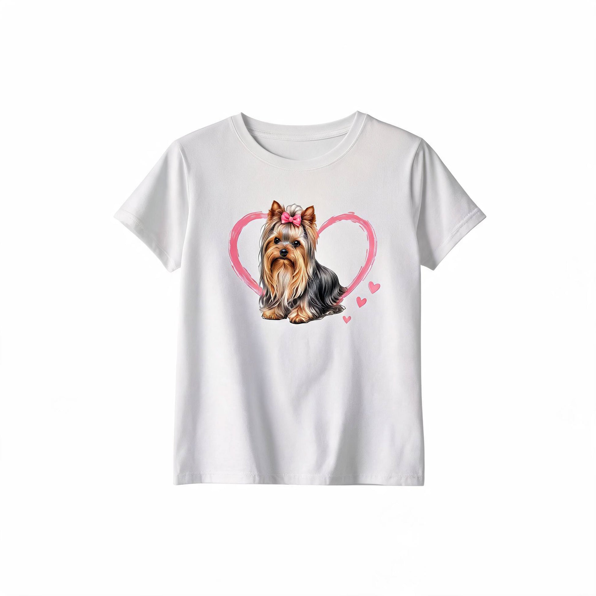 Yorkie Love - White Background
